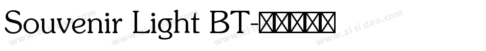Souvenir Light BT字体转换